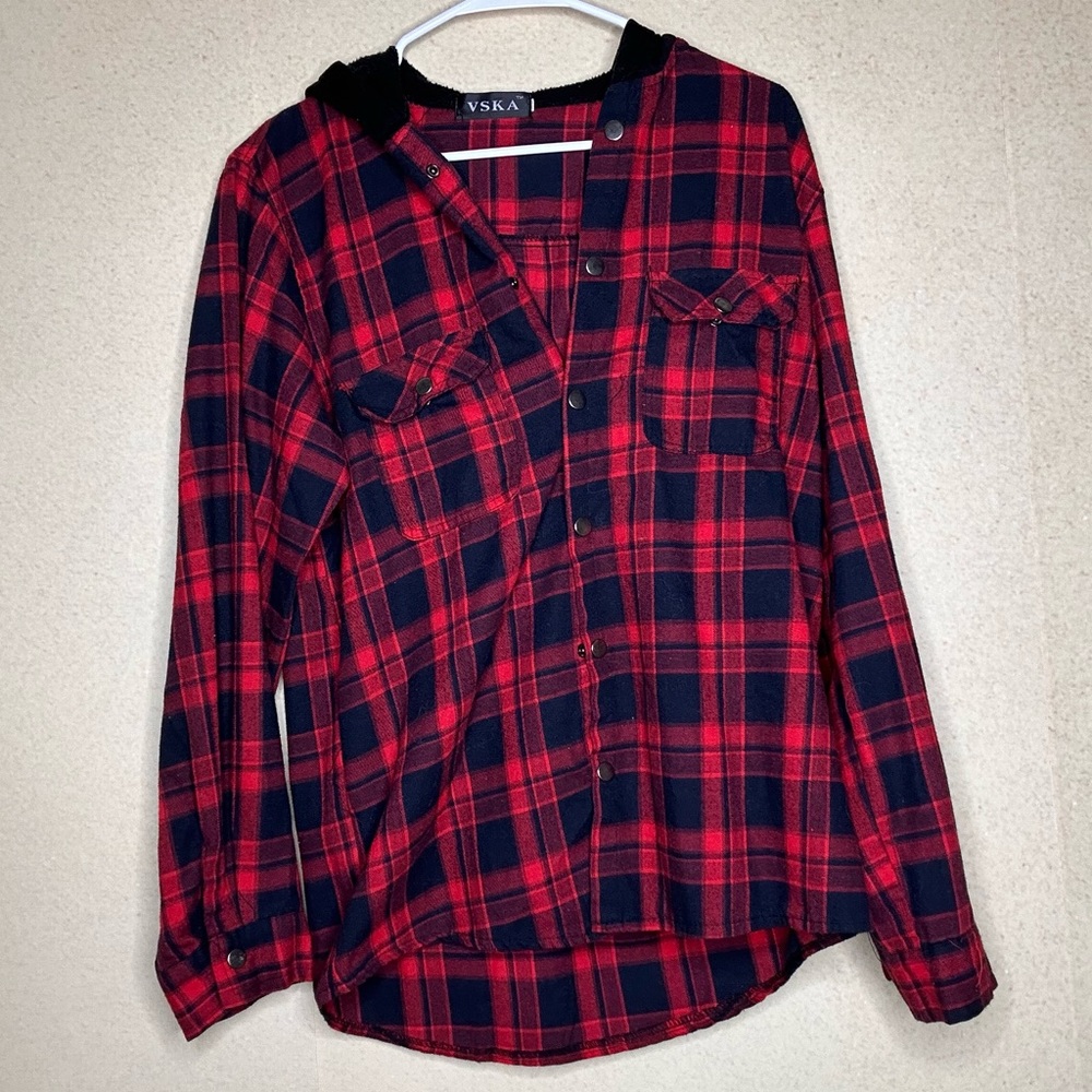VSKA Flannel Hoodie